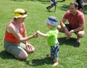 Jane with a Young Customer